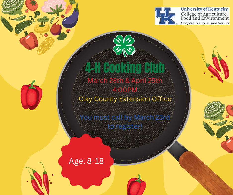 4-H Cooking Club | Clay County Extension Office
