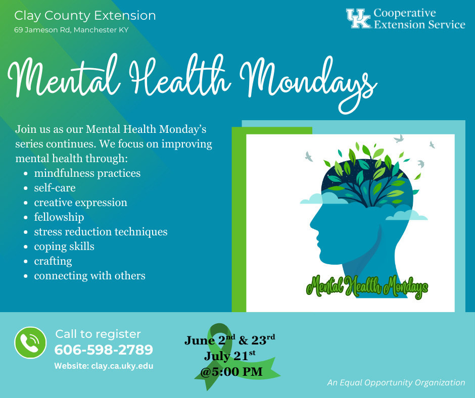 Mental Health Mondays Facebook post