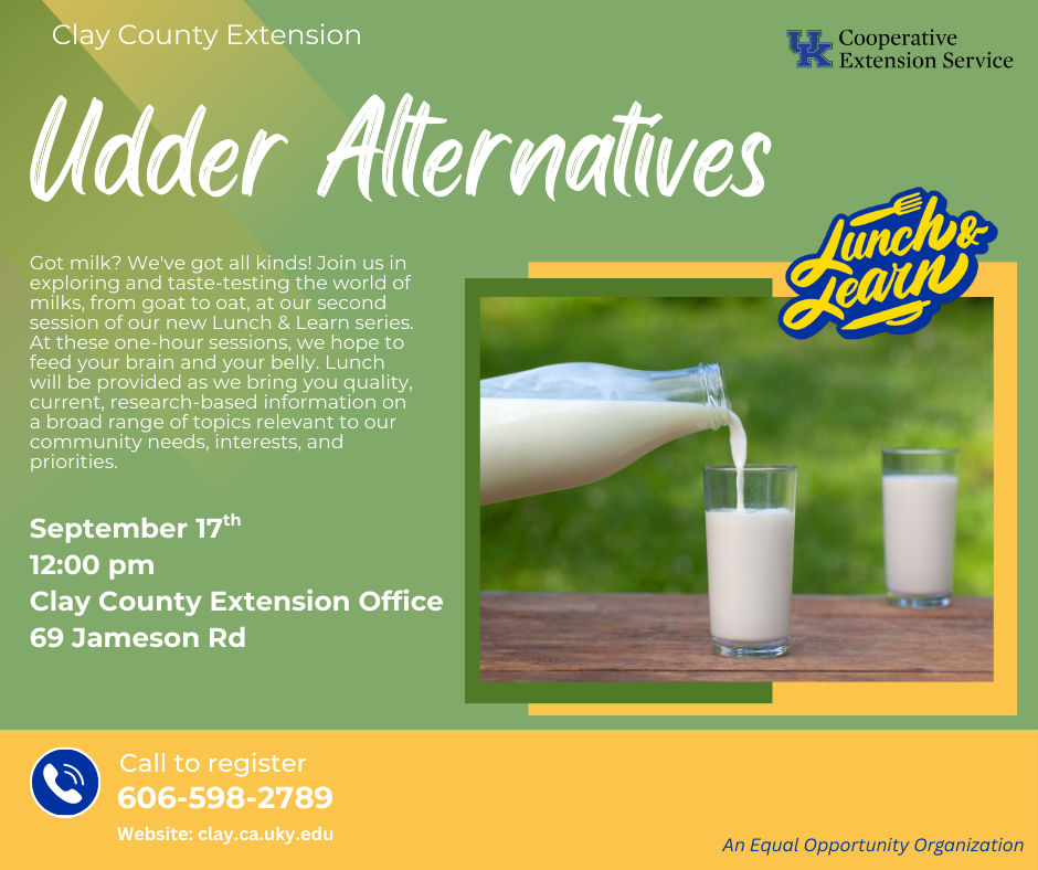 Lunch & Learn Udder Alternatives post