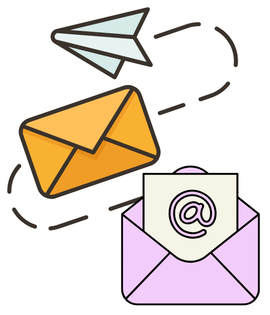 mail and email graphic
