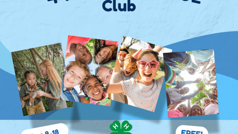 4-H Homeschool Club Facebook post